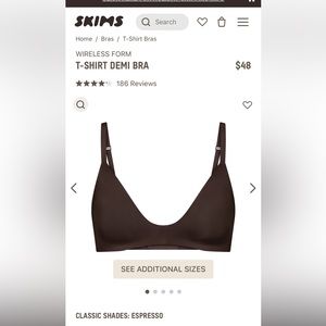 SKIMS T-SHIRT DEMI BRA